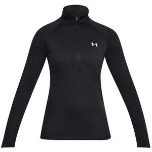 Under Armour NWT Women’s Tech Half Zip Black Pullover Small 1320126